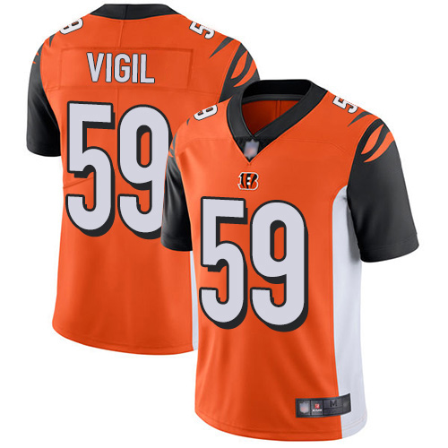 Cincinnati Bengals Limited Orange Men Nick Vigil Alternate Jersey NFL Footballl 59 Vapor Untouchable